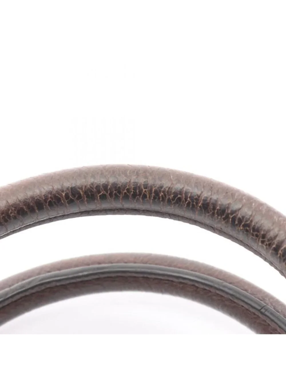 Celine Shoulder Bag Pillow Small 2-Way Dark Brown Leather Hand - Picture 6 of 8